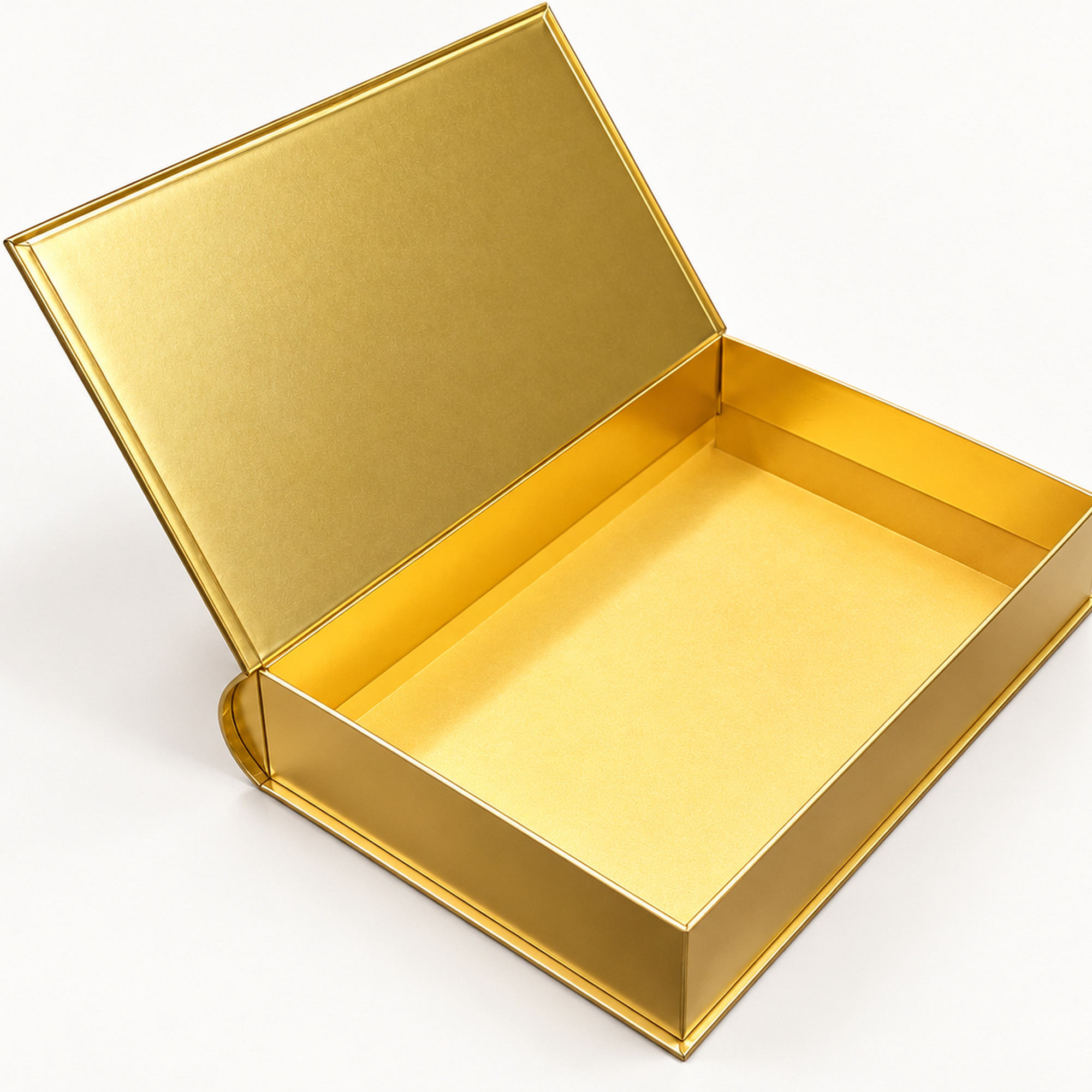 Cropped detail of the yellow diya book-style gift box.